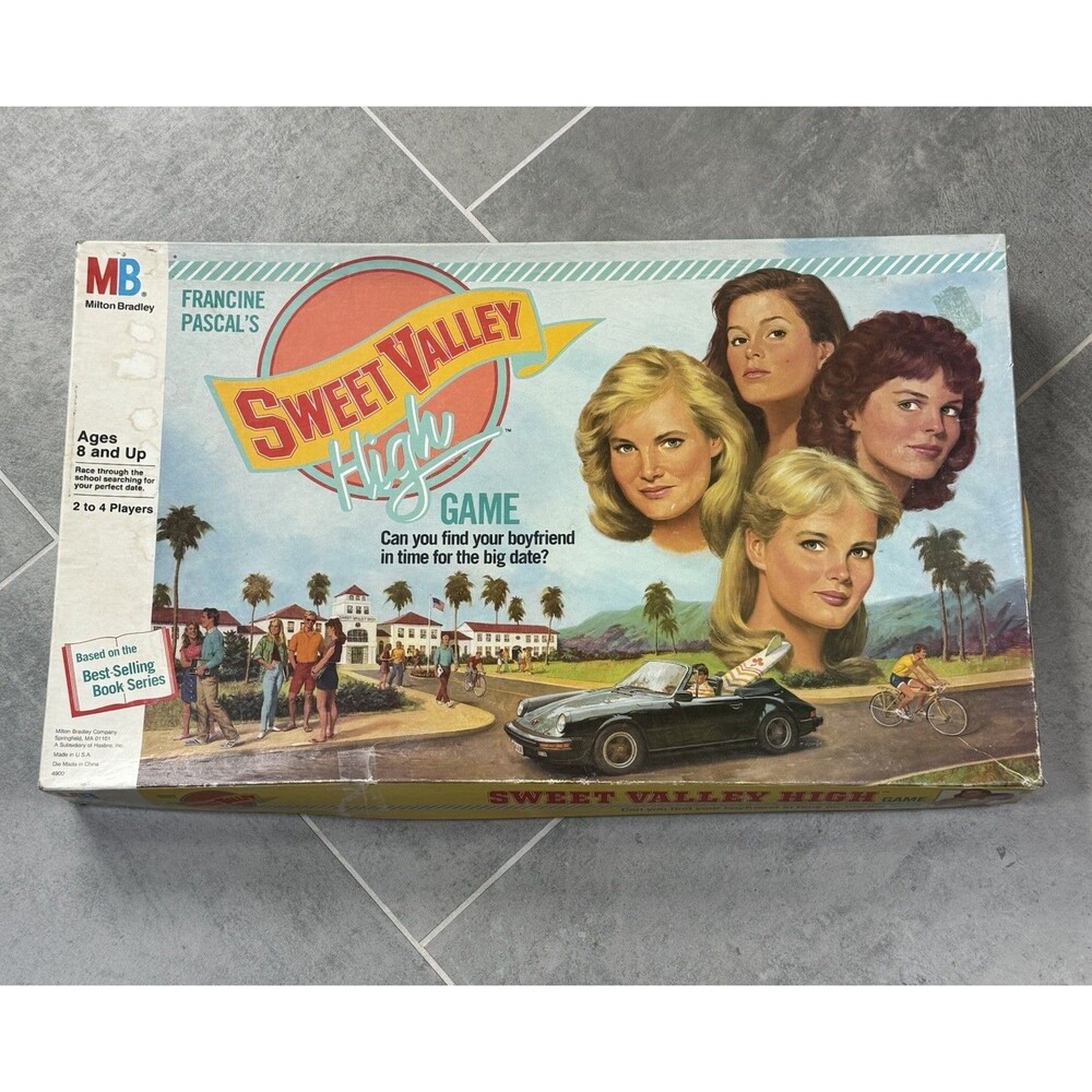 1988 Sweet Valley High Board Game 100% Complete Milton Bradley Vintage